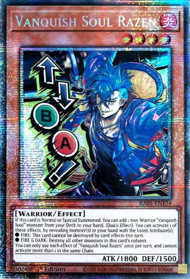 Vanquish Soul Razen - RA05-EN134-STR - (V.7 - Starlight Rare) 1st Edition