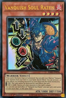 Vanquish Soul Razen - RA05-EN134-UR - (V.2 - Ultra Rare) 1st Edition