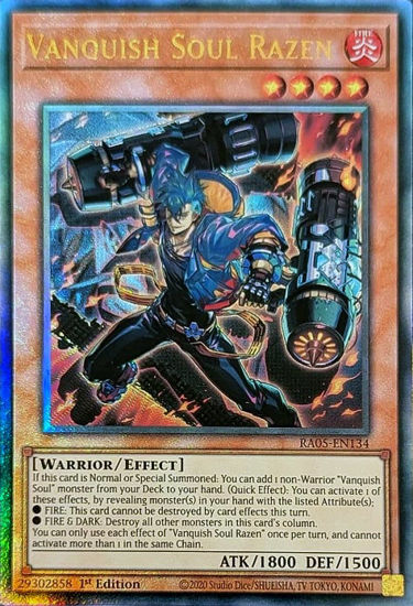 Vanquish Soul Razen - RA05-EN134-UTR - (V.6 - Ultimate Rare) 1st Edition