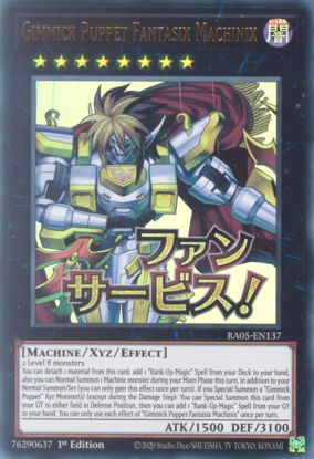 Gimmick Puppet Fantasix Machinix - RA05-EN137-UR - (V.2 - Ultra Rare) 1st Edition