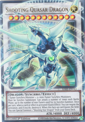 Shooting Quasar Dragon - RA05-EN143-UR - (V.2 - Ultra Rare Overframe) 1st Edition