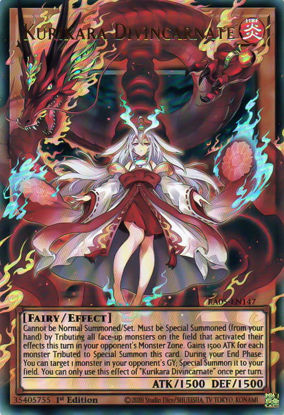 Kurikara Divincarnate - RA05-EN147-URO - (V.2 - Ultra Rare Overframe) 1st Edition
