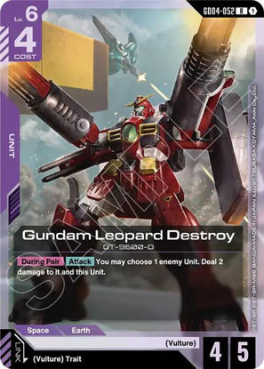 Gundam Leopard Destroy - GD04-052 - Rare