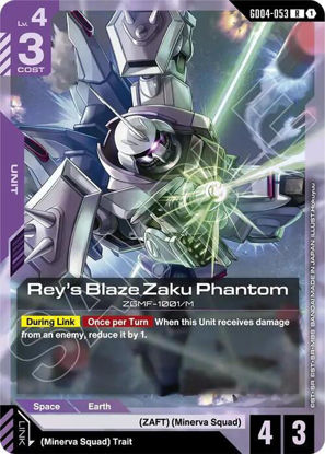 Rey's Blaze Zaku Phantom - GD04-053 - Rare