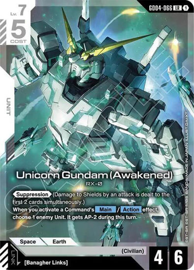 Unicorn Gundam (Awakened) - GD04-066 - Legendary Rare