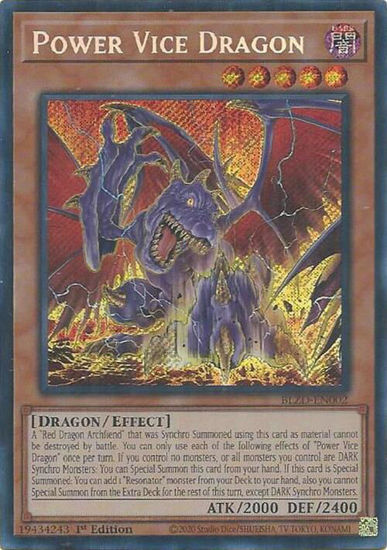 Power Vice Dragon - BLZD-EN002 - Secret Rare 1st Edition