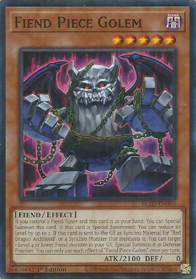 Fiend Piece Golem - BLZD-EN003 - Common 1st Edition