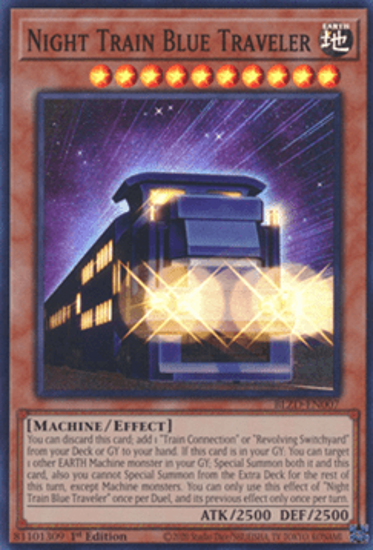 Night Train Blue Traveler - BLZD-EN007 - Super Rare 1st Edition