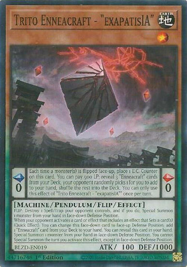 Trito Enneacraft - "exapatisIA" - BLZD-EN019 - Common 1st Edition