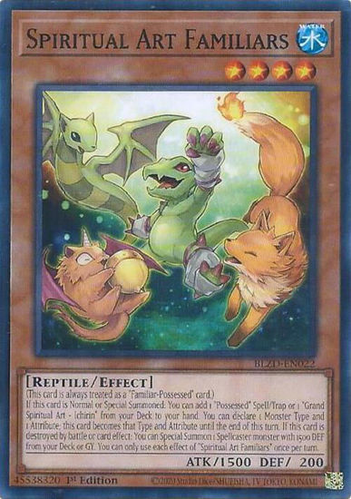 Spiritual Art Familiars - BLZD-EN022 - Common 1st Edition