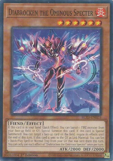 Diabrocken the Ominous Specter - BLZD-EN025 - Common 1st Edition