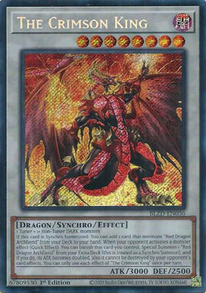 The Crimson King - BLZD-EN036 - Secret Rare 1st Edition