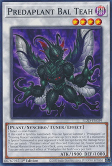 Predaplant Bal Teah - BLZD-EN039 - Common 1st Edition