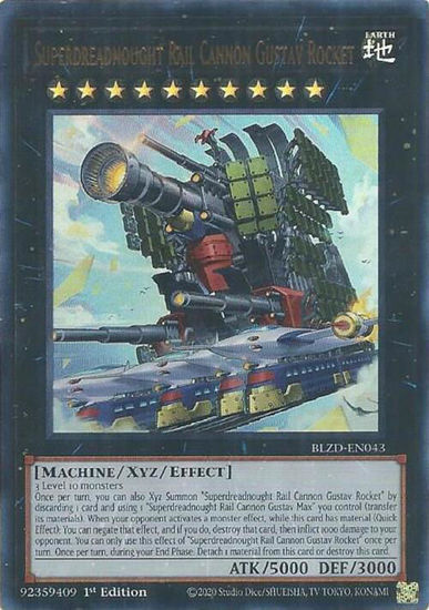 Superdreadnought Rail Cannon Gustav Rocket - BLZD-EN043 - Ultra Rare 1st Edition
