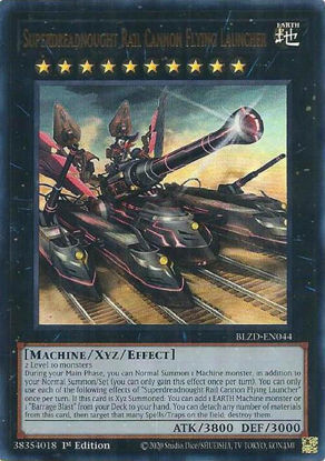 Superdreadnought Rail Cannon Flying Launcher - BLZD-EN044 - Ultra Rare 1st Edition