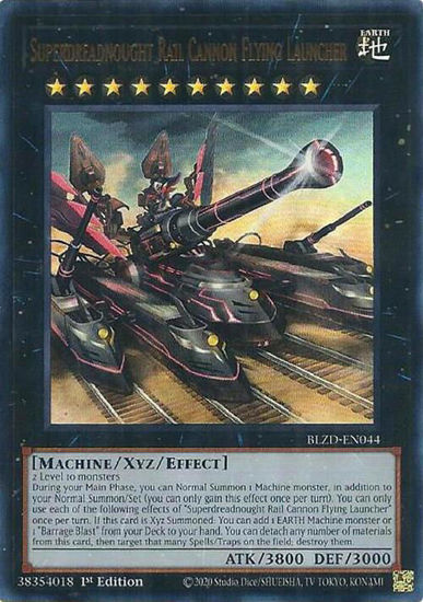 Superdreadnought Rail Cannon Flying Launcher - BLZD-EN044 - Ultra Rare 1st Edition