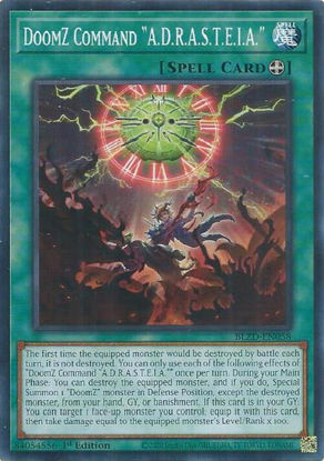DoomZ Command "A.D.R.A.S.T.E.I.A." - BLZD-EN058 - Common 1st Edition