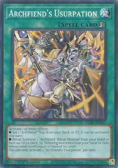 Archfiend’s Usurpation - BLZD-EN067 - Common 1st Edition