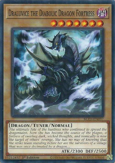 Draluvice the Diabolic Dragon Fortress - BLZD-EN097 - Common 1st Edition