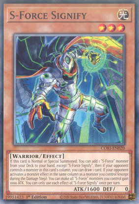 S-Force Signify - CORI-EN020 - Common 1st Edition