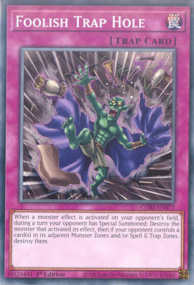 Foolish Trap Hole - CORI-EN077 - Common 1st Edition