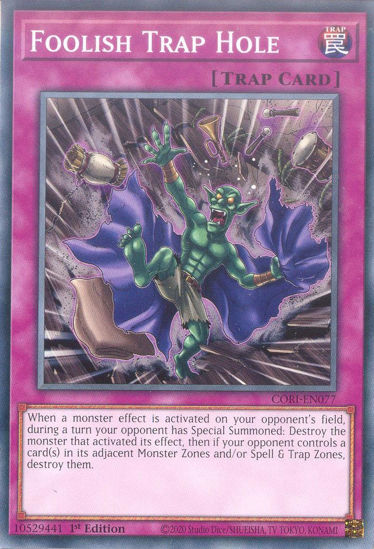 Foolish Trap Hole - CORI-EN077 - Common 1st Edition
