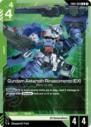 Gundam Astaroth Rinascimento (EX) - GDEB01-029 - Uncommon