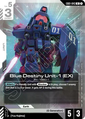 Blue Destiny Unit-1 (EX) - GDEB01-043 - Rare