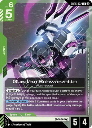 Gundam Schwarzette - GD05-022 - Rare