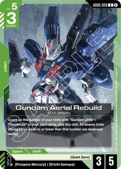 Gundam Aerial Rebuild - GD05-026 - Uncommon