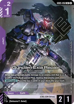 Gundam Exia Repair - GD05-050 - Legendary Rare