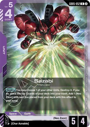 Sazabi - GD05-052 - Rare