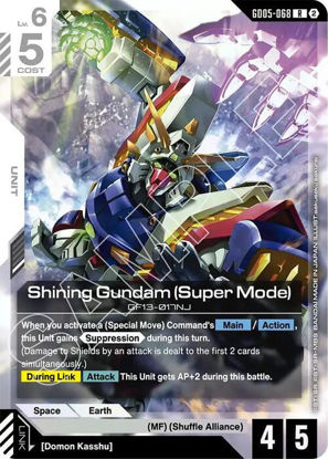 Shining Gundam (Super Mode) - GD05-068 - Rare