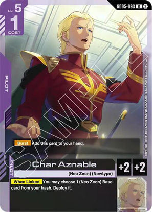 Char Aznable - GD05-093 - Rare
