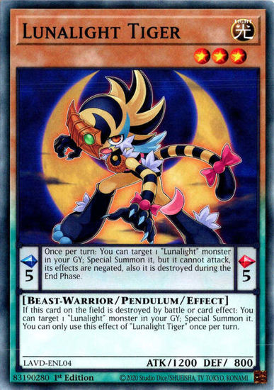 Lunalight Tiger - LAVD-ENL04 - Common 1st Edition