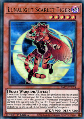 Lunalight Scarlet Tiger - LAVD-ENL13 - Ultra Rare 1st Edition