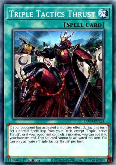 Triple Tactics Thrust - LAVD-ENL24 - Common 1st Edition