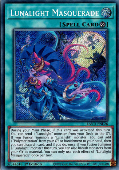 Lunalight Masquerade - LAVD-ENL26 - Secret Rare 1st Edition