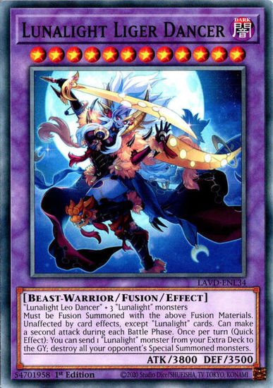 Lunalight Liger Dancer - LAVD-ENL34 - Common 1st Edition