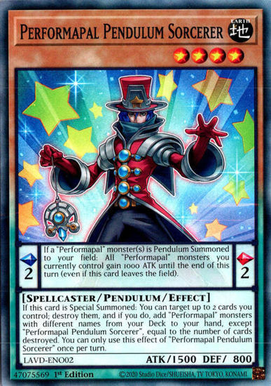 Performapal Pendulum Sorcerer - LAVD-ENO02 - Common 1st Edition