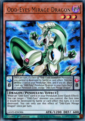 Odd-Eyes Mirage Dragon - LAVD-ENO06 - Ultra Rare 1st Edition