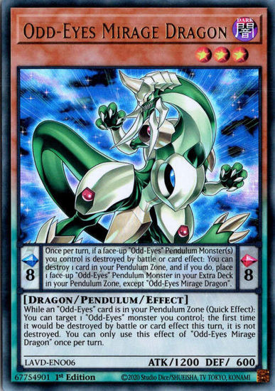 Odd-Eyes Mirage Dragon - LAVD-ENO06 - Ultra Rare 1st Edition
