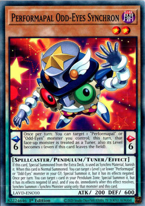 Performapal Odd-Eyes Synchron - LAVD-ENO10 - Common 1st Edition