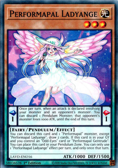 Performapal Ladyange - LAVD-ENO16 - Common 1st Edition