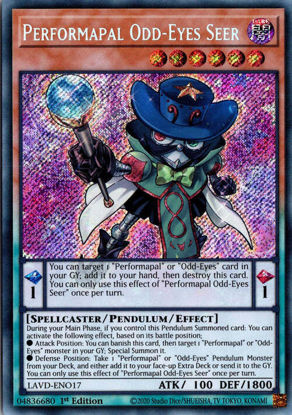 Performapal Odd-Eyes Seer - LAVD-ENO17 - Secret Rare 1st Edition
