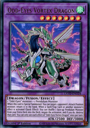 Odd-Eyes Vortex Dragon - LAVD-ENO24 - Ultra Rare 1st Edition