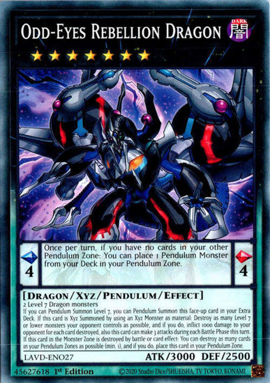 Odd-Eyes Rebellion Dragon - LAVD-ENO27 - Common 1st Edition