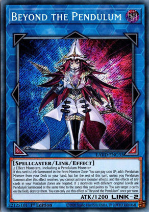 Beyond the Pendulum - LAVD-ENO35 - Secret Rare 1st Edition