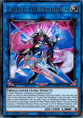 Exceed the Pendulum - LAVD-ENO36 - Ultra Rare 1st Edition