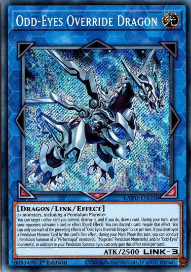 Odd-Eyes Override Dragon - LAVD-ENO38 - Secret Rare 1st Edition